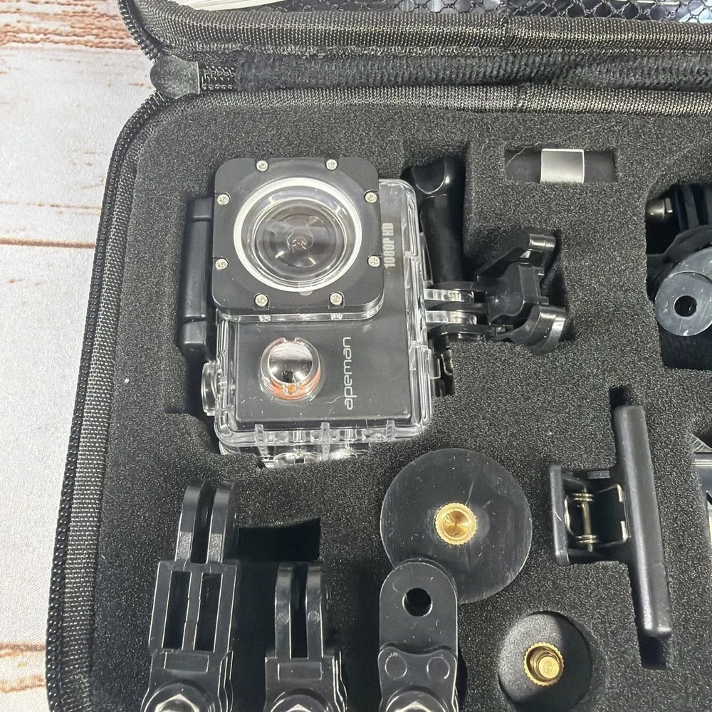 Apeman Action Camera Model A60 1080P Full HD Black & Underwater Accessories BRD